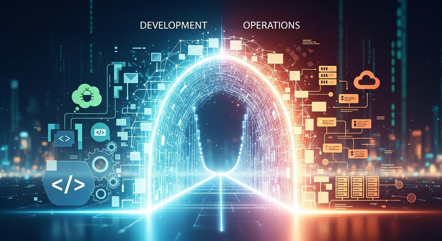 DevOps process illustration