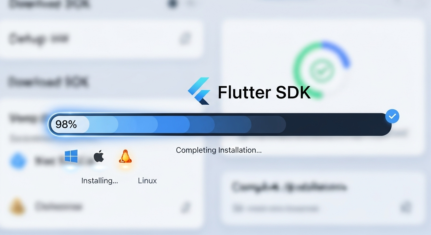 Flutter SDK Installation: Code Editor & Terminal View