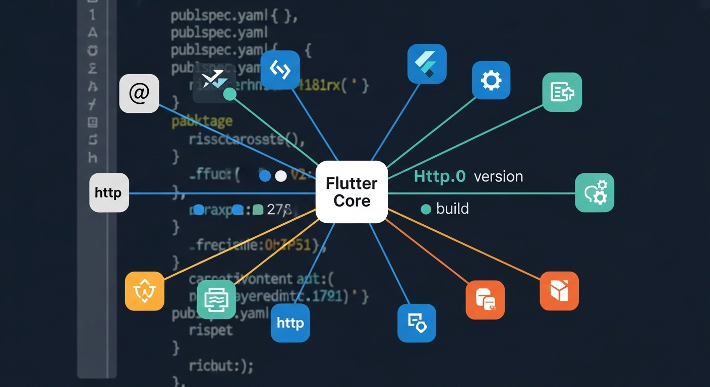 Flutter dependency management: Packages connecting to Flutter core.